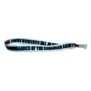 Woven Wristband   Flag Commander Of The Canadian Army   Canada    P1461 | Adjustable Fabric Bracelet, Travel Souvenir, Lightweight Everyday Accessory
