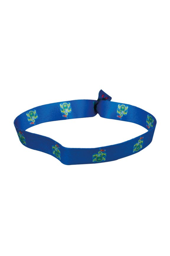 Woven Wristband  Shield of Jalisco  Mexico - P2583 | Adjustable Fabric Bracelet, Travel Souvenir, Lightweight Everyday Accessory