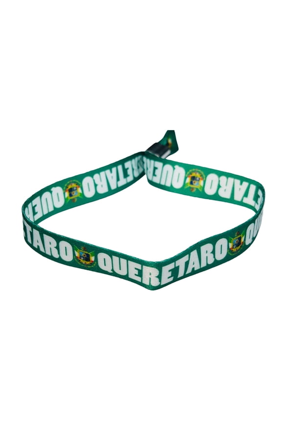 Woven Wristband - Shield of Queretaro - Mexico - P2569 | Fabric Bracelet with Mexican State Shield | Mexico State Shield Fabric Bracelet | Stylish and Durable Accessory | Perfect for Everyday Wea