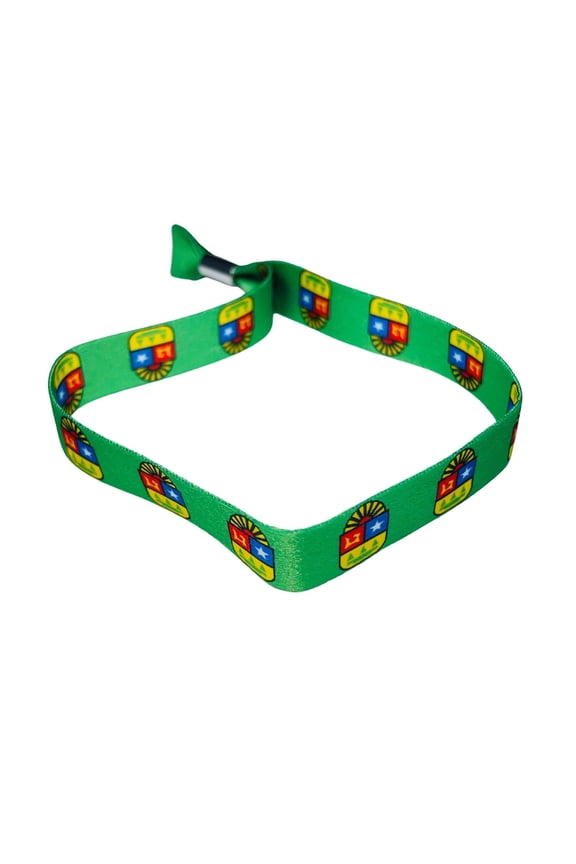 Woven Wristband - Shield of Quintana Roo - Mexico - P2570 | Fabric Bracelet with Mexican State Shield | Mexico State Shield Fabric Bracelet | Stylish and Durable Accessory | Perfect for Everyday Wea