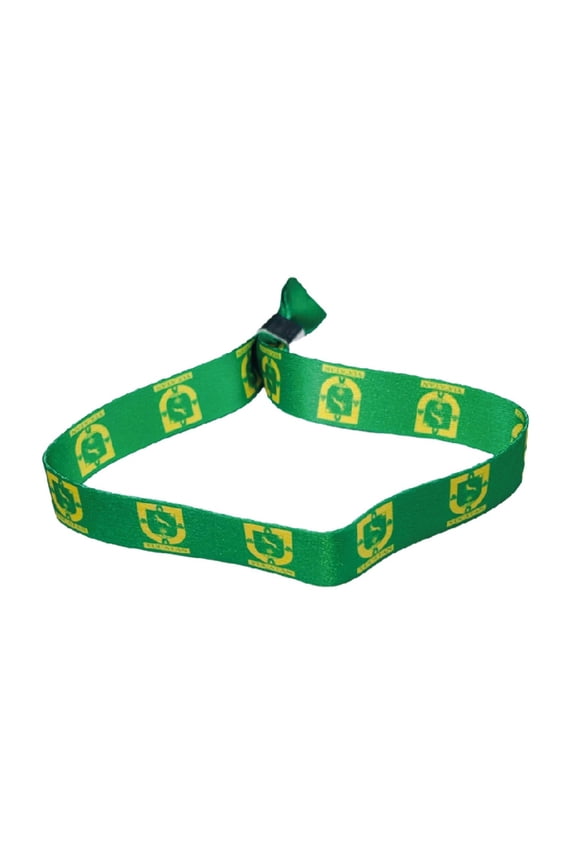 Woven Wristband - Shield of Yucatan - Mexico - P2618 | Adjustable Fabric Bracelet, Travel Souvenir, Lightweight Everyday Accessory