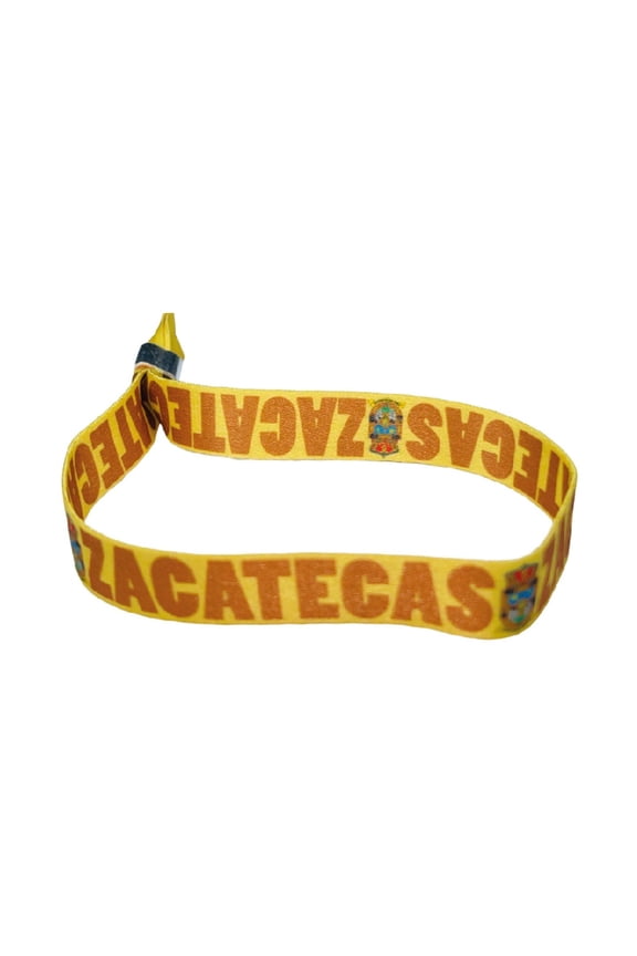 Woven Wristband - Shield of Zacatecas - Mexico - P2630 | Fabric Bracelet with Mexican State Shield | Mexico State Shield Fabric Bracelet | Stylish and Durable Accessory | Perfect for Everyday Wea
