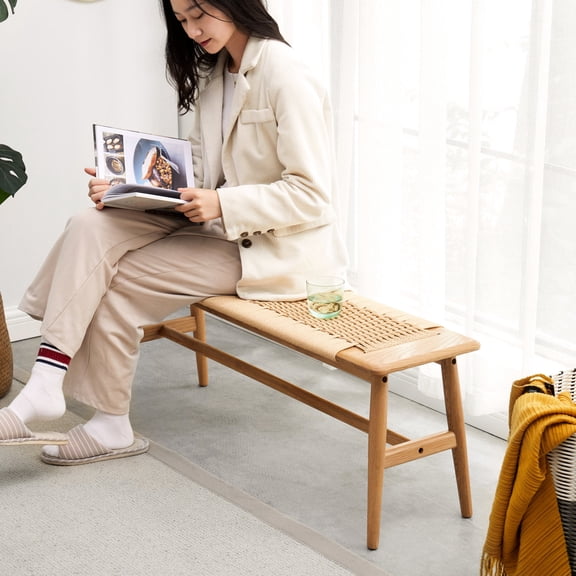 Woven cane on oak, compact and light | Suitable for various home functions | Benefit from its comfort and versatility