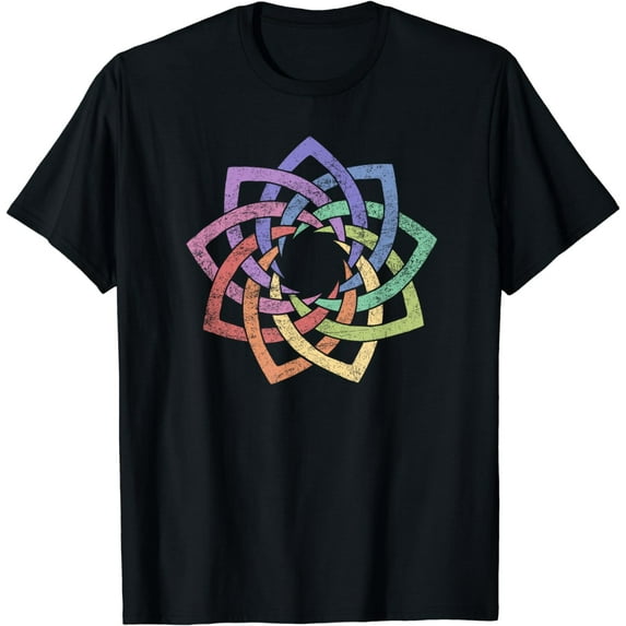 Woven in Unity Nine Pointed Star - Vintage Style Baha'i top T-Shirt