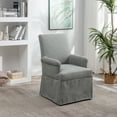 thumbnail image 1 of Wovenbyrd Lakeshore Classic Covered Dining Chair, Wood Frame - Spa Blue and White Stripe, 1 of 12