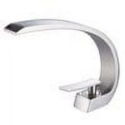 Wovier Brushed Nickel Bathroom Sink Faucet with Supply Hose,Unique Design Single Handle Single Hole Lavatory Faucet,Basin Mixer Tap Commercial