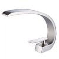 Wovier Brushed Nickel Bathroom Sink Faucet with Supply Hose,Unique Design Single Handle Single Hole Lavatory Faucet,Basin Mixer Tap Commercial