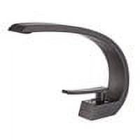 Wovier Matte Black Bathroom Sink Faucet with Supply Hose,Unique Design Single Handle Single Hole Lavatory Faucet,Basin Mixer Tap Commercial