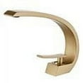 thumbnail image 1 of Wovier Matte Gold Bathroom Sink Faucet with Supply Hose,Unique Design Single Handle Single Hole Lavatory Faucet,Basin Mixer Tap Commercial, 1 of 7