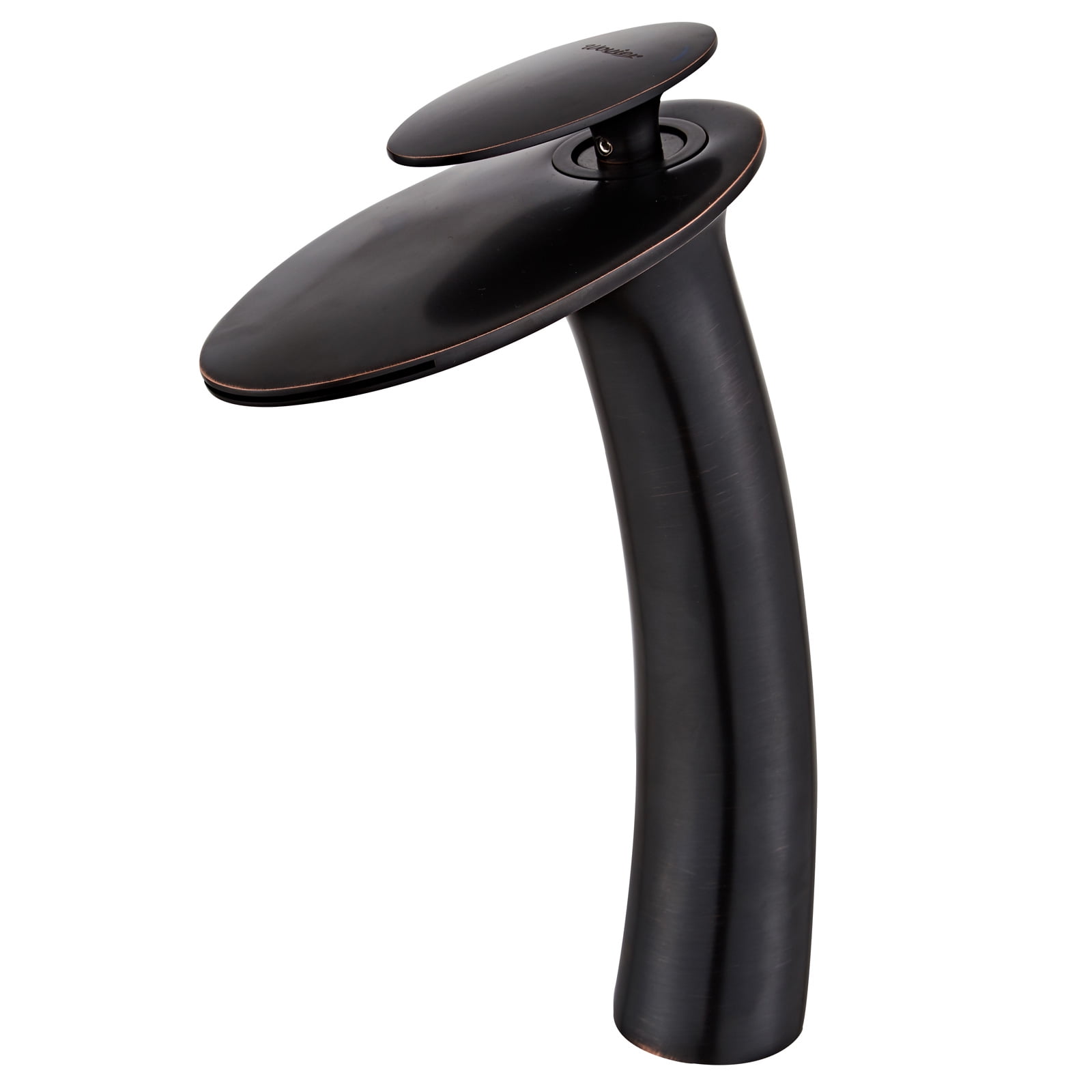 Wovier W ORB8203ORB Oil Rubbed Bronze Waterfall Bathroom Sink Faucet with Supply Hose, Black