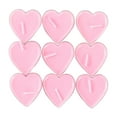 thumbnail image 1 of Wovilon 1.6" Heart Shaped Unscented Tea Lights Candles 9PCs– Smokeless Tealight Candles - Decorations for Wedding, Party, Votives, Oil Burners, Christma Valentine Gift, Valentine's Day Decor (Pink), 1 of 4