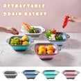 thumbnail image 1 of Wovilon 1 Pack Collapsible Colander, Round Foldable Sieve for Spinach Carrots, Collapses Flat for Easy Storage, Must Have Tool for Home Cooking Meal Prep, 1 of 6