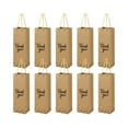thumbnail image 1 of Wovilon 10pcs Wine Gift Bags Metallics Gold Foil Printed Kraft Paper Bags With Rope Handle Suitable For Christmas Thanksgiving Wedding Birthday Party, 1 of 6