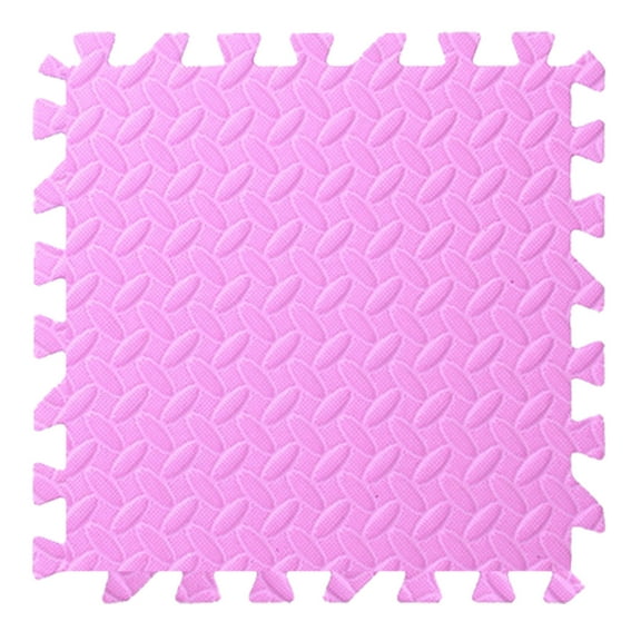 Wovilon 11.81Inch Square Puzzle Eco-Friendly Carpet Square Splicing Foam Tree Leaf Pattern Floor Mat 30X30X1.2Cm
