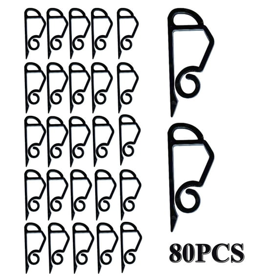 Wovilon 120 Pcs Christmas Light Clips Holiday Light Clips Outdoor String Light Gutter Hooks Plastic Clip For Hanging Outdoor Lights Christmas Tree
