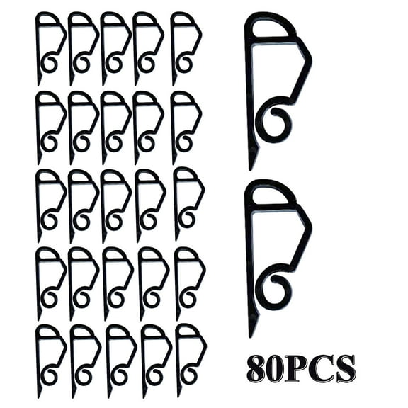 Wovilon 120 Pcs Christmas Light Clips Holiday Light Clips Outdoor String Light Gutter Hooks Plastic Clip For Hanging Outdoor Lights Christmas Tree
