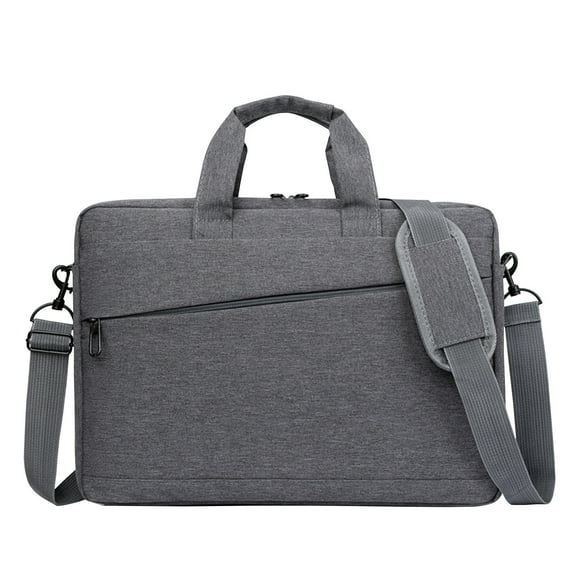 Wovilon 15.6-inch Laptop Messenger Bags (Gray), Shoulder Bag for Laptop or Tablet, Sleek, Durable and Water-Repellent Fabric, Lightweight Toploader, Business Casual or School