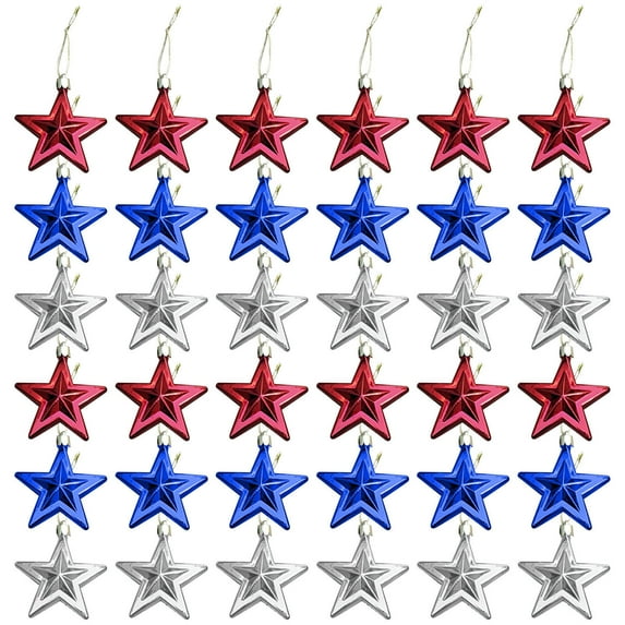 Wovilon Home Decor for Living Room 18Pcs Hanging Festive Sky Decoration Independence Day Star Decoration Pendant