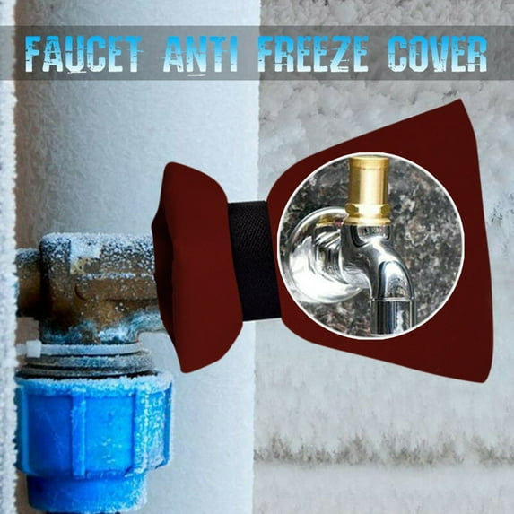 Wovilon 1Pcs Faucet Protective Cover Winter Outdoor Water Outlet Water Insulation Antifreeze Cover