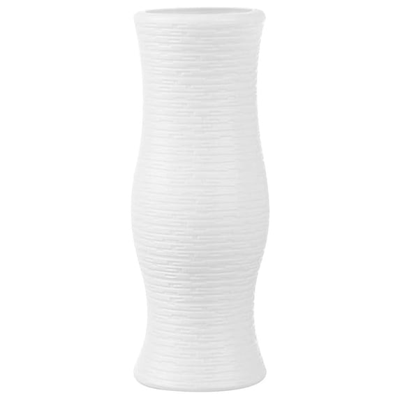 Wovilon 2.8'' Durable White Plastic Cylinder Vase