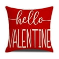 thumbnail image 1 of Wovilon 2024 New Arrival Valentines Day Pillow Covers 18x18, Hellow Valentine Red Throw Pillows Cover for Valentines's Day Gift Mother's Day Gift (1PC), 1 of 4