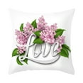 thumbnail image 1 of Wovilon 2024 New Arrival Valentines Day Pillow Covers 18x18, Lilac Polyester Peach Skin Throw Pillows Cover for Valentines's Day Gift Mother's Day Gift (1PC), 1 of 2