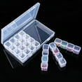 thumbnail image 1 of Wovilon 28 Grids Diamond Embroidery Box Adjustable Storage Boxes Of, 1 of 9