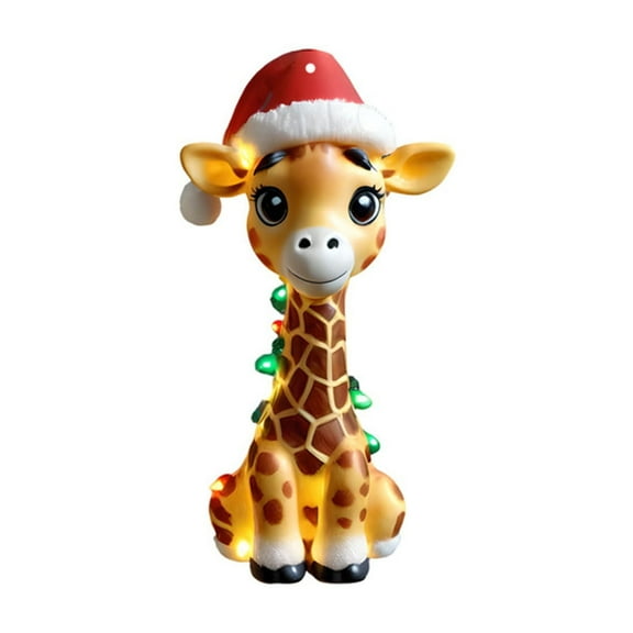 Wovilon 2D Acrylic Giraffe Festival Ornament