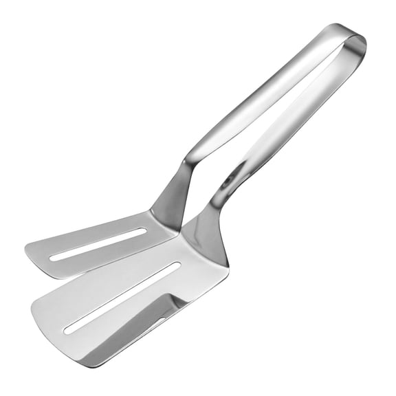 Wovilon 304 Stainless Steel Steak Clamp, Kitchens Tongs 10 Inch Premium Multipurpose Gripper Bread Clip/Steak Clamps/Fried Steak Clamp/Barbecue Tongs/Beefsteak Turner Flipper