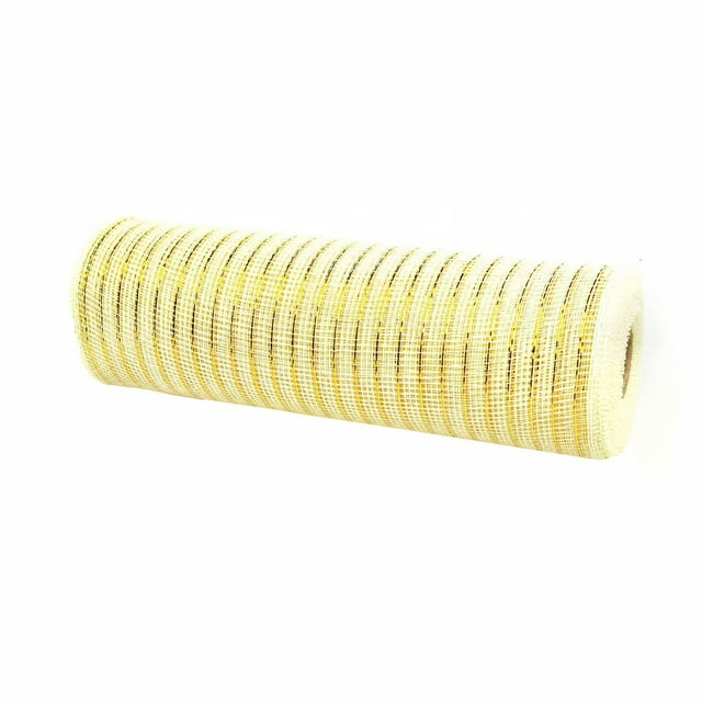 Wovilon 30Ft Ribbon For Christmas Tree, Gold Christmas Ribbon For