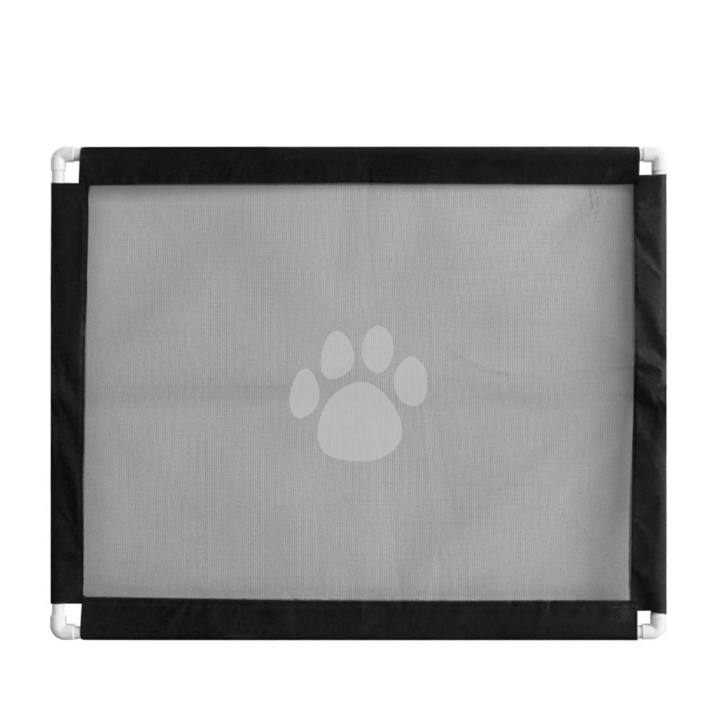 Wovilon 39.4 "*31.5"Portable Mesh Baby Gate,Black Mesh Magic Pet Dog Gate for Stairs/Doorways/Hallways Easy-Install Child's Safety Gates Folding for Indoor Safety Gate Install Anywhere for Dogs