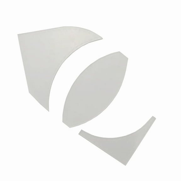 Wovilon 3pcs Fan Quilt Template Cutting Ruler Set, Quick Curve Quilt Template Set, Victor's Bouquet Quilt Template Setfor Professional Tailors Apprentices DIY Quilting Sewing Crafts Embroidery