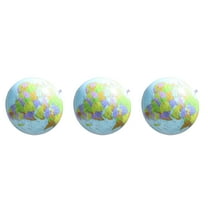 Wovilon 3pcs Inflatable PVC World Globes 16 Inches Before Inflatable 12 Inches After Inflatable Suitable For Use In School Teaching Beach Games Student Gifts