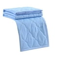 thumbnail image 1 of Wovilon 40" x 59" Cooling Comforter, Cooling Blankets for Hot Sleepers and Night Sweats, Summer Comforter for Queen Size Bed, Breathable Soft Lightweight Silk Smooth, Blue, 1 of 8