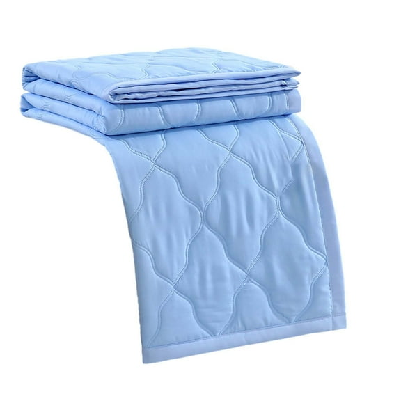 Wovilon 40" x 59" Cooling Comforter, Cooling Blankets for Hot Sleepers and Night Sweats, Summer Comforter for Queen Size Bed, Breathable Soft Lightweight Silk Smooth, Blue