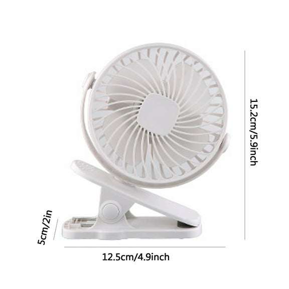 Wovilon 6-Inch 3-Speed USB Mini Clip-On Mute Fan