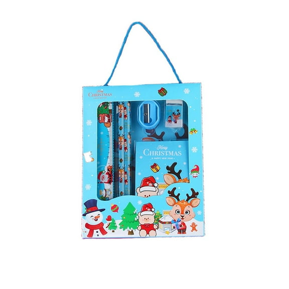 Wovilon 6 Piece Christmas Gift Set Stationery Set Student Prizes
