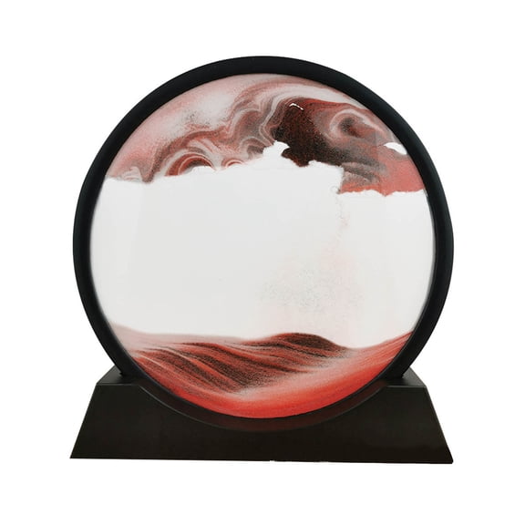 Wovilon 7 Inch Round Quicksand Painting 20Ml Round Ornaments Living Room Desktop Decoration Ornaments Home Birthday Gifts