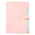 thumbnail image 1 of Wovilon Accordion File Organizer (Pink), Expanding File Folder, 5 Pockets Accordion Folder File Organizer A4 Letter Size, for School and Office Supplies, Folders for Documents, 1 of 8