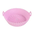 thumbnail image 1 of Wovilon Air Fryer Silicone Pot Replaces Flammable Parchment Liner, Reusable Air Frying Pan Oven Accessories Circular Tray, Round Tray Suitable For Dishwasher Fridge Oven Outdoor Fruit Basket, 1 of 7