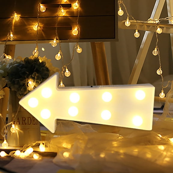 Wovilon Alphabet Led Letter Lights Light Up White Plastic Letters Standing Hanging N-Z