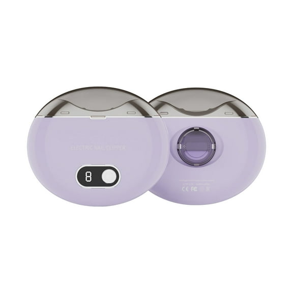 Wovilon Automatic Electric Nail Clipper And File With Ultraviol Lamp And 3-Speed Nail Residue Storage Digital Display Rechargeable Safety Nail Clippers