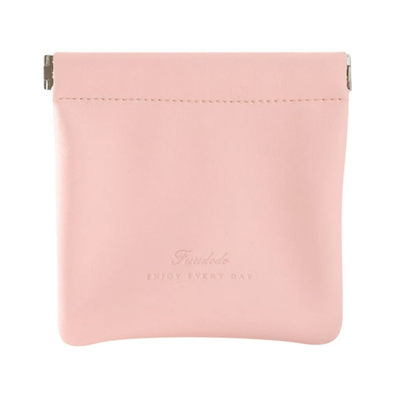 Wovilon Bag Female Automatic Closing Outdoor Storage Small Bag Coin Purse Lipstick Data Cable Storage Bag