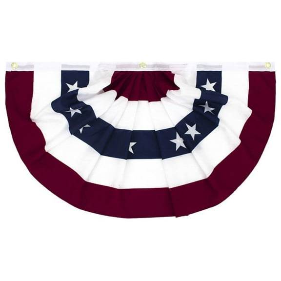 Wovilon Banners And Signs Customize American Flag Patriotic Half Fan Banner Flag Memorial Day Party Decor