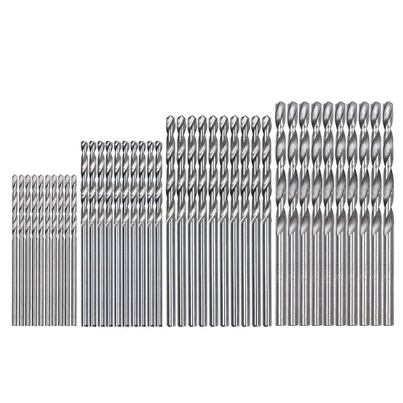 Wovilon Barn Door Hardware Kit Cabinet Hardware 40 Pieces Titanium Bits Set Metric Cobalt Bits 0.5Mm-2Mm For Wood Plastic Copper Aluminum Alloy Small Bit Set