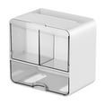 thumbnail image 1 of Wovilon Bathroom Counter Organizer 2 Tier Large Drawer Organizer With Compartment Multi Purpose Makeup Organizer Countertop Exquisite Clear, 1 of 7