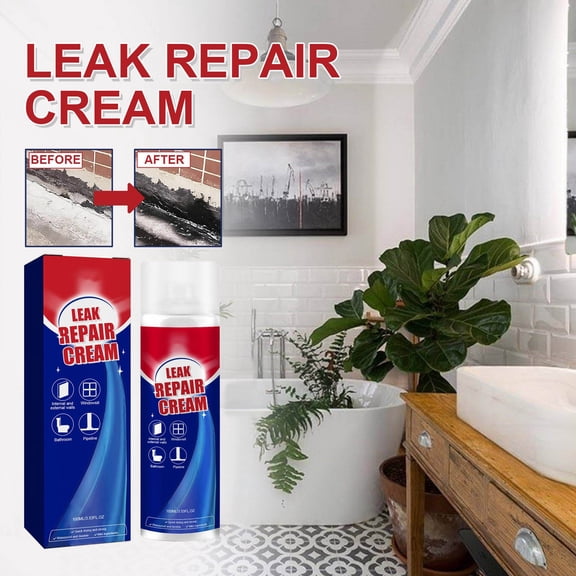 Wovilon Bathroom Kitchen Leak Repair Spray, Joint & Tile Crack Sealer, Waterproof Sealant for Shower Wall, Easy-Use Instant Protection 100ml
