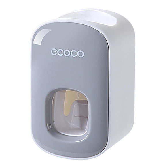 Wovilon Bathroom Nail-Free Wall-Mounted Double-Squeeze Lazy Automatic Toothpaste Squeezer