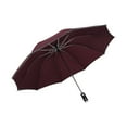 thumbnail image 1 of Wovilon Beach Umbrella Umbrellas For Rain Windproof Automatic Umbrella Reverse Folding Business Umbrella With Reflective Strips, 1 of 4