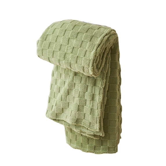 Wovilon Bed Blanket, Thermal Blanket Lightweight Bed Breathable Soft Comfortable Machine Washable Blanket for All Season, Green